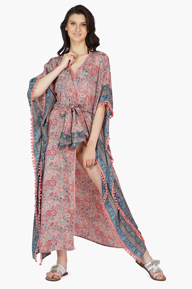 Nina Maxi Kimono Cover Up