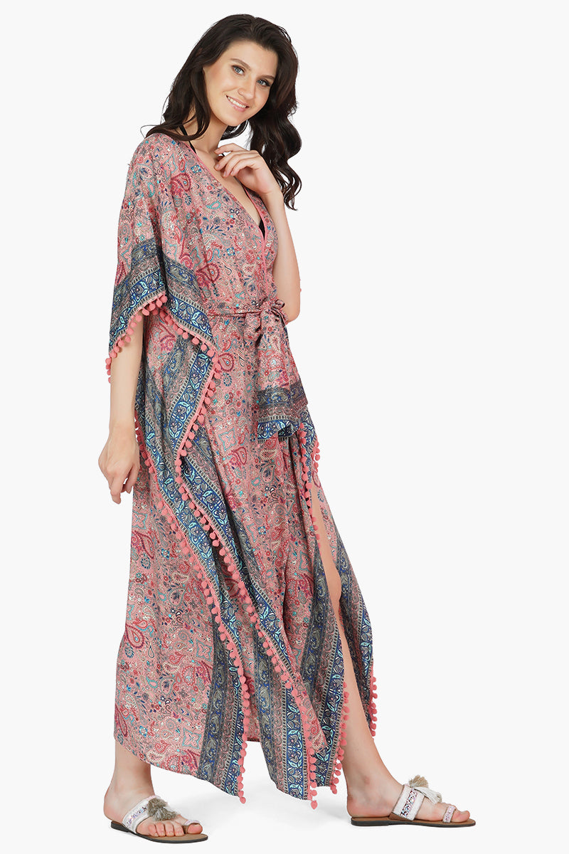 Nina Maxi Kimono Cover Up