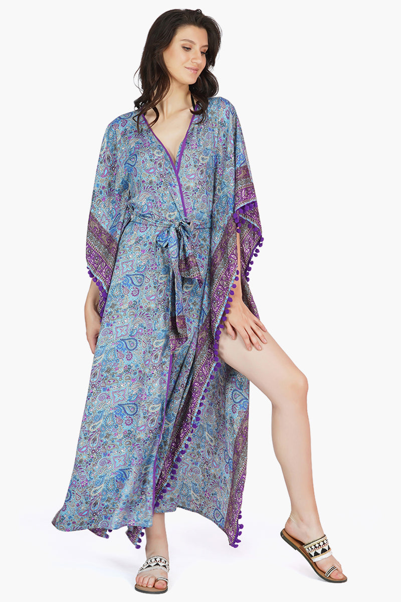 Ana Maxi Kimono Cover Up