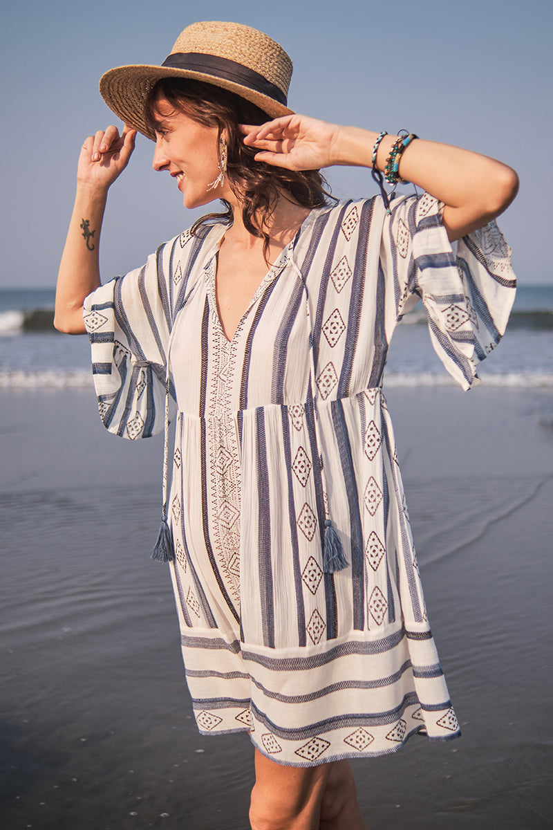 Gianna Striped Short Dress