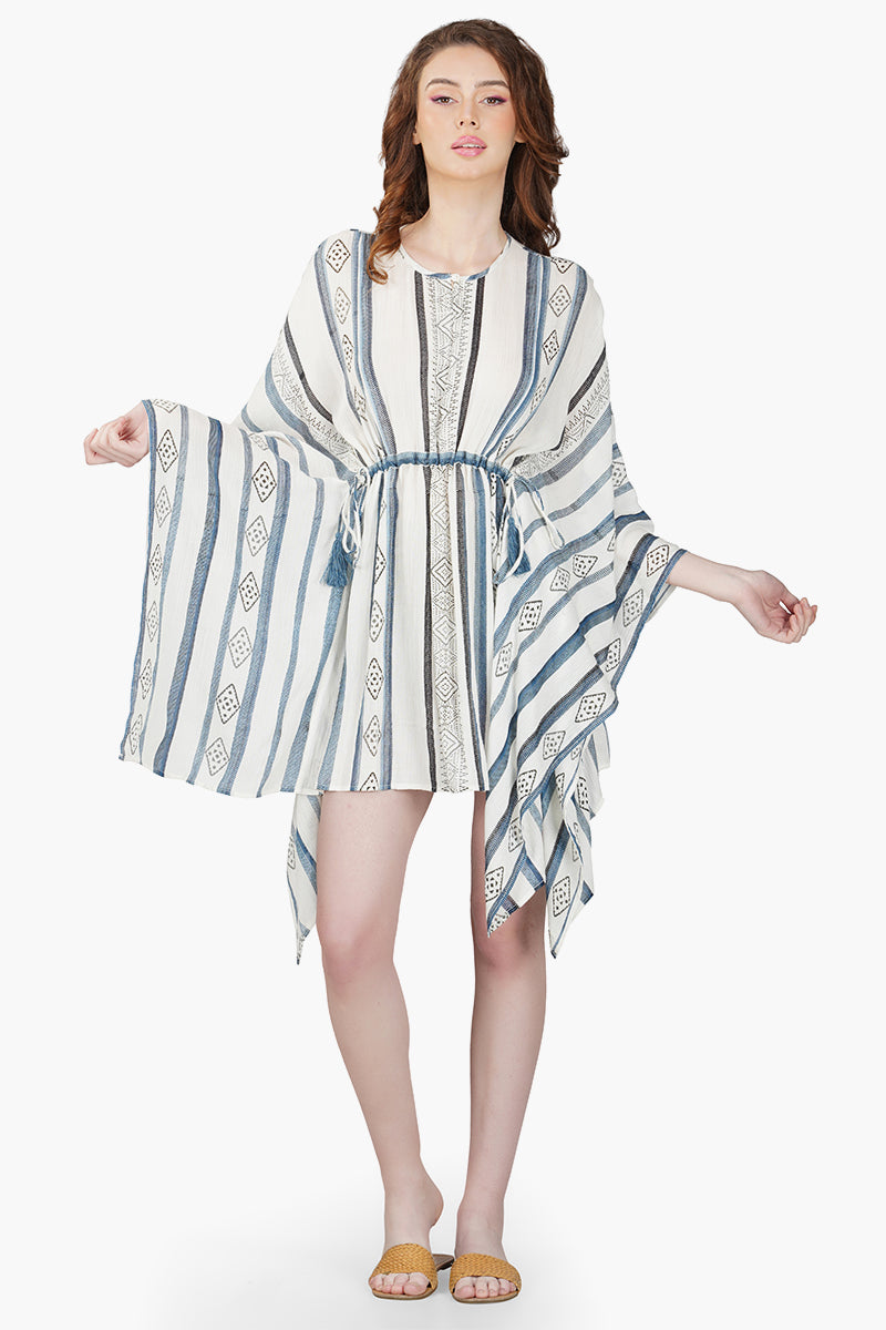 Gianna Striped Kaftan Dress