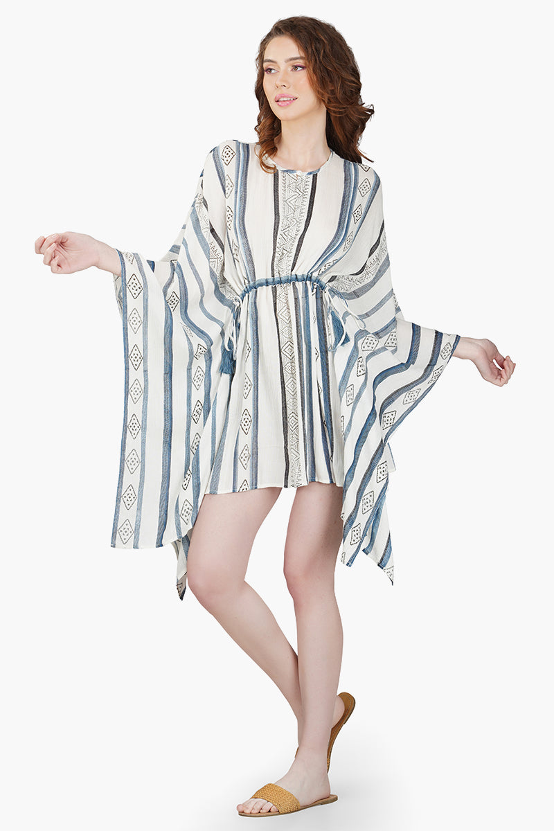 Gianna Striped Kaftan Dress