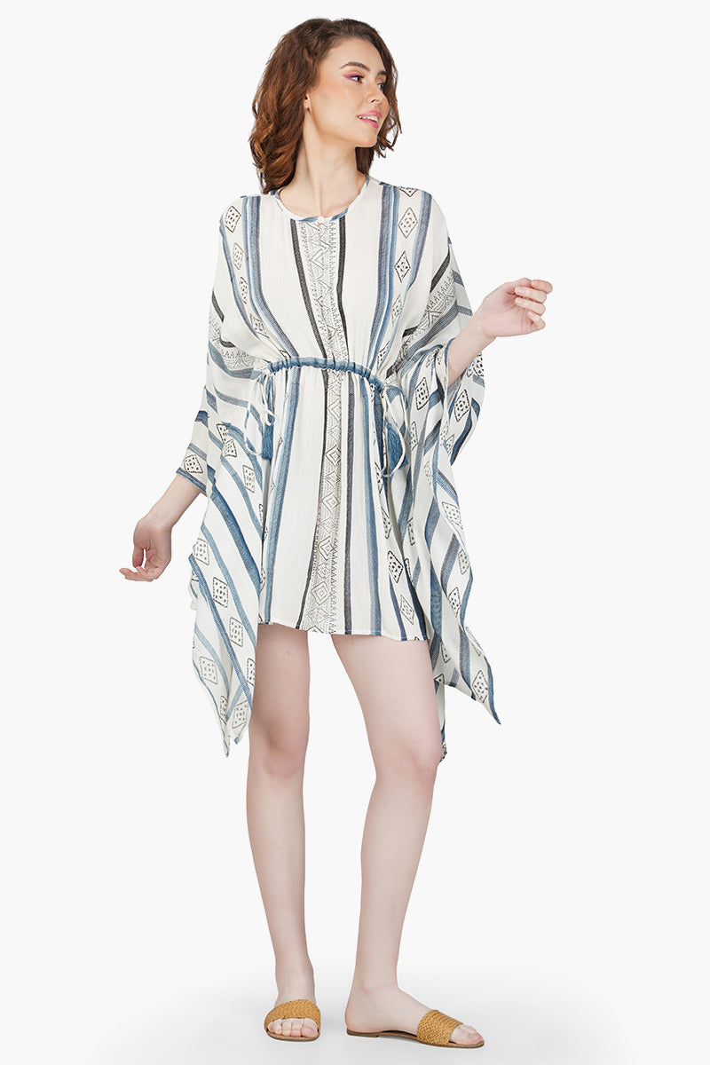 Gianna Striped Kaftan Dress