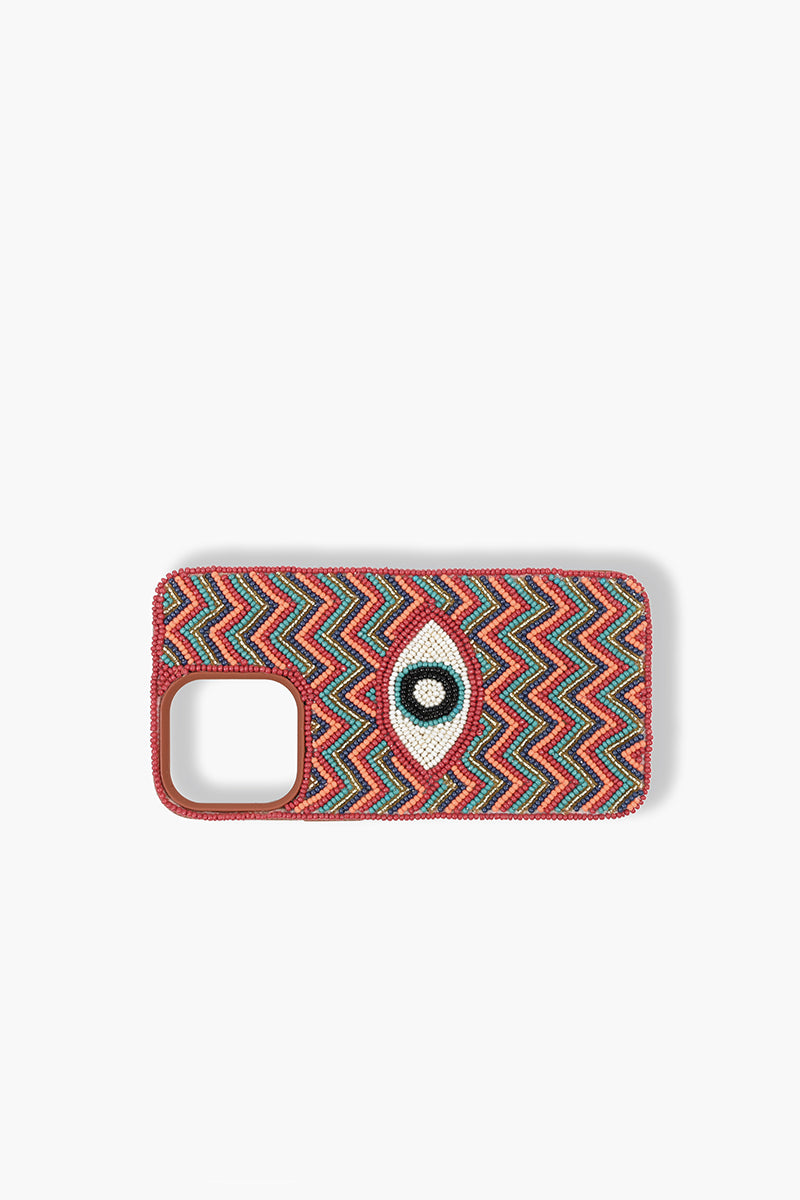 Evil Eye Good Luck Beaded Iphone 14Pro Case